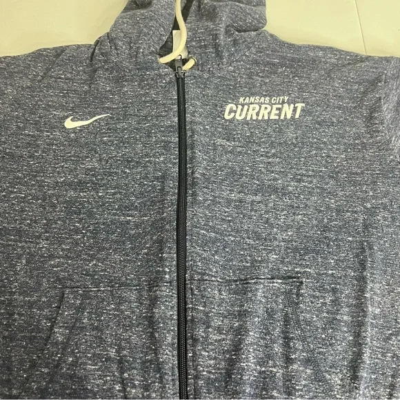 Nike Women's Sportswear Gym Vintage Full Zip Hoodie KC Current Soccer NWSL Large - Picture 6 of 11